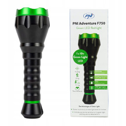 Aluminiowa latarka PNI F750 Green Light LED 10W