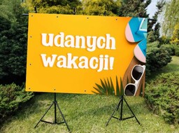 Udanych Wakacji- Baner do szkoły i przedszkola