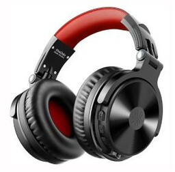 Oneodio Pro M Nauszne Bluetooth 5.2 Czarno-czerwony Słuchawki