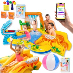 Basen Ogrodowy Dmuchany Dla Dzieci + Bonusy