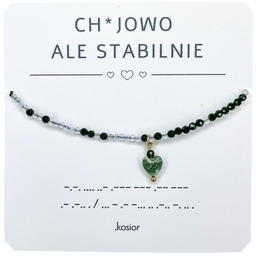 Pakamera Bransoletka CHUJOWO ALE STABILNIE - Awenturyn, Opal,