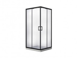 BESCO MKB-90-190-C MODERN BLACK kabina kwadratowa przejrzyste szkło