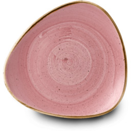 CHURCHILL Talerz trójkątny Stonecast Petal Pink 22.9 cm