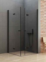 Kabina prostokątna 80x90 D-0234A/D-0239A New Soleo Black New