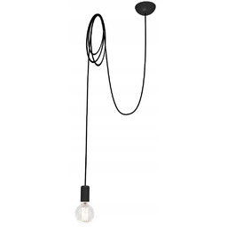 Lampa Sufitowa Spider Czarny 1xE27 Lampa Wisząca