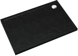 Schedpol Schedline Sharper Black Stone brodzik prostokątny 90x120x4,5cm