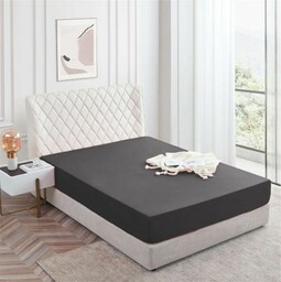 Prześcieradło z gumką 180x200 Grafitowe