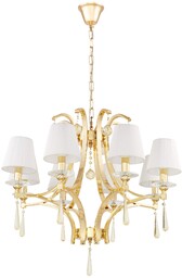 ŻYRANDOL KLASYCZNY KRYSZTAŁOWY ZŁOTY VENISIA W8