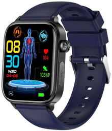 SmartWatch Rubicon RNCF33 czarny granatowy rozmowy glukoza termometr