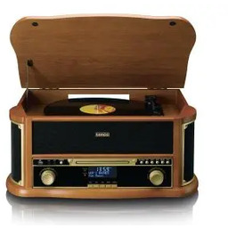 Lenco TCD-2571WD Półautomatyczny Napęd paskowy Przedwzmacniacz Bluetooth Odtwarzacz