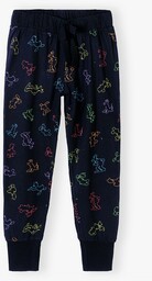 Bawełniane spodnie od piżamy damskie Mickey Mouse-czarne