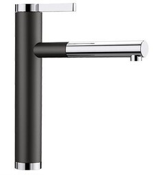 BLANCO 526171 Bateria LINEE-S Silgranit-Look Czarny/Chrom