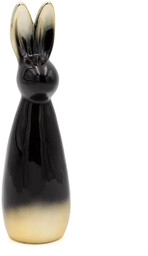 Figurka wielkanocna czarno-złota zajączek CW08-10