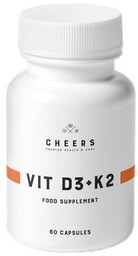 CHEERS Witamina D3 + K2 (60 kapsułek)