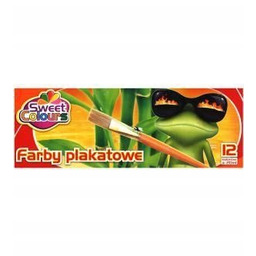 FARBY PLAKATOWE 12 KOLORÓW / 20 ML