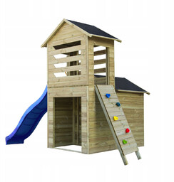 4iq Group Drewniany domek dla dzieci Robert +