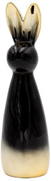 Figurka wielkanocna czarno-złota zajączek CW08-11