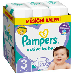 Pieluchy PAMPERS Active Baby 3 (208 szt.)