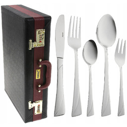 Zestaw Sztućce Komplet Walizka Połysk 72 Kinghoff