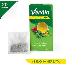 Verdin Fix z zieloną herbatą - 20 saszetek
