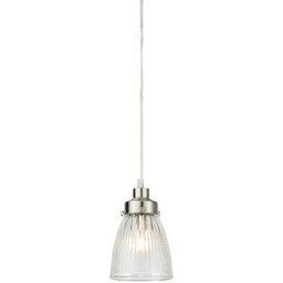 Lampa wisząca BELLIS 1L Clear/Satin Nickel 109009 -