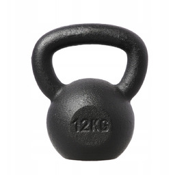 Kettlebell 12kg Żeliwny Hms KZG12 Odważnik Kulowy