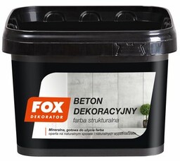 Farba strukturalna BETON DEKORACYJNY 4 kg FOX