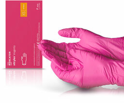 Mercator Rękawiczki nitrylowe Nitrylex magenta XS 100 szt.