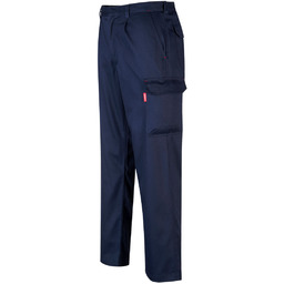 PORTWEST BZ31 SPODNIE TRUDNOPALNE BIZWELD CARGO; GRANATOWY