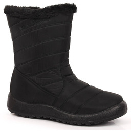 Wodoodporne śniegowce damskie wysokie ocieplane czarne NEWS 3044