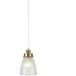 Lampa wisząca BELLIS 1L Clear/Antique Brass 109010 -