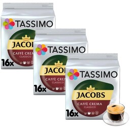 ZESTAW - Kapsułki Tassimo Jacobs Caffe Crema Classico