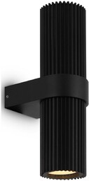 Plisowany kinkiet Dynamics MOD326WL-02B Maytoni tuba góra-dół czarna