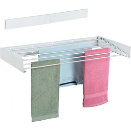 Relaxdays Suszarka na pranie, montaż ścienny, składana, wys.