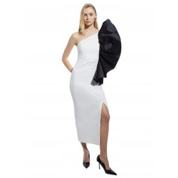 Karen Millen Sukienka Midi na Jedno Ramię