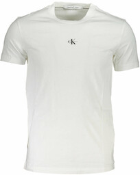 BIAŁY T-SHIRT MĘSKI Z KRÓTKIM RĘKAWEM CALVIN KLEIN