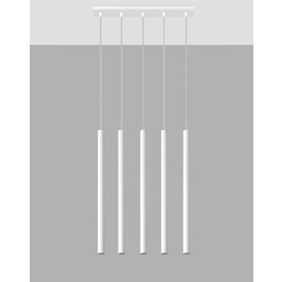 Sollux Lighting Lampa wisząca PASTELO 5 SL.0468 biała