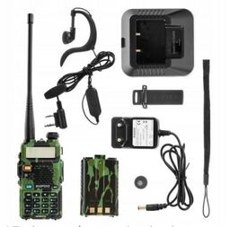 Krótkofalówka Baofeng UV-5R HTQ 1800mAh Camo, Radiotelefon Walkie