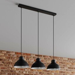 Luminex Lampa wisząca Sven, 3-punktowa, czarna