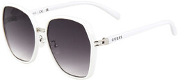 Okulary GUESS GF0407-21B. Okulary przeciwsłoneczne, Kolor biały. Kobieta.