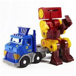 Fisher Price, figurki Ciężarówka i Robot, zestaw, BDY42