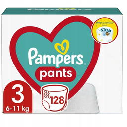 Pieluchy Pampers Pants 3 128 Sztuk Pieluchomajtki