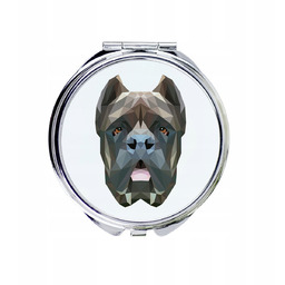 Cane Corso Italiano -lusterko ze zdjęciem i napisem