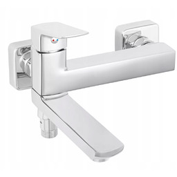 Bateria wannowo-prysznicowa ścienna Ferro Vitto Verdeline srebrny BVI1RVL