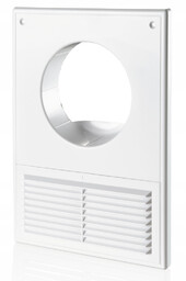 MW125AKU Kratka do okapu fi 125 25x18 biała