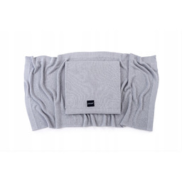 Poofi Lekki kocyk bambusowy Jasny szary