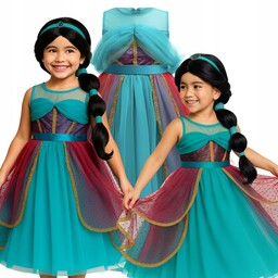 Sukienka Strój Jasmina Dżasmina Arabska Dubajska Księżniczka 140