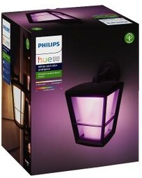 Philips Econic Hue Outdoor Wall Light Black 17440/30/P7