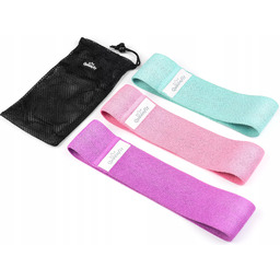 Zestaw gum materiałowych do ćwiczeń Hip Band 7-35kg