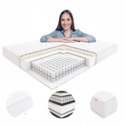Materac 120x200 sprężynowy kieszeniowy dopasowany Hilding Zorba Silver